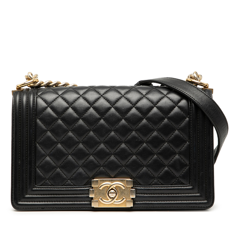 Pre-Loved Chanel Medium Quilted Lambskin Boy Flap - Picture 1 of 7